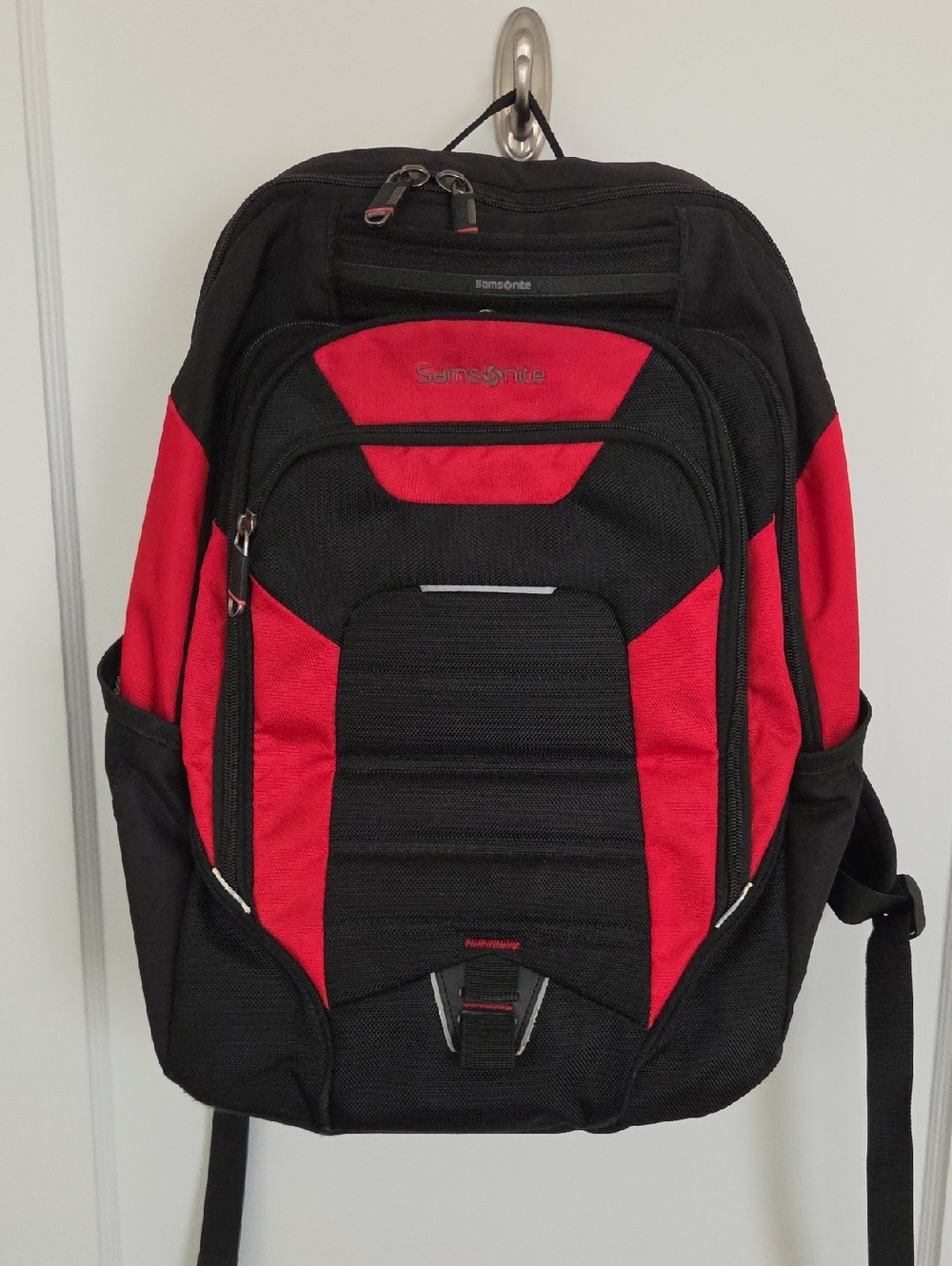 SAMSONITE UBX COMMUTER STUDENT BACKPACK #103078-1073 BLACK/RED